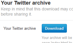 Cara Download Semua Tweet Kita di Twitter -http://www.opoae.com/2013/04/cara-download-semua-tweet-milik-sendiri.html