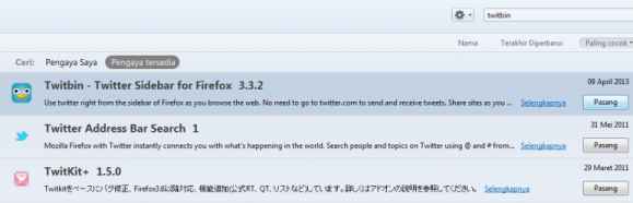 Pengaya Firefox 3