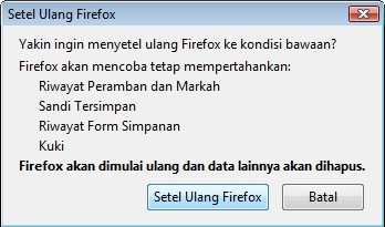Reset Firefox 03